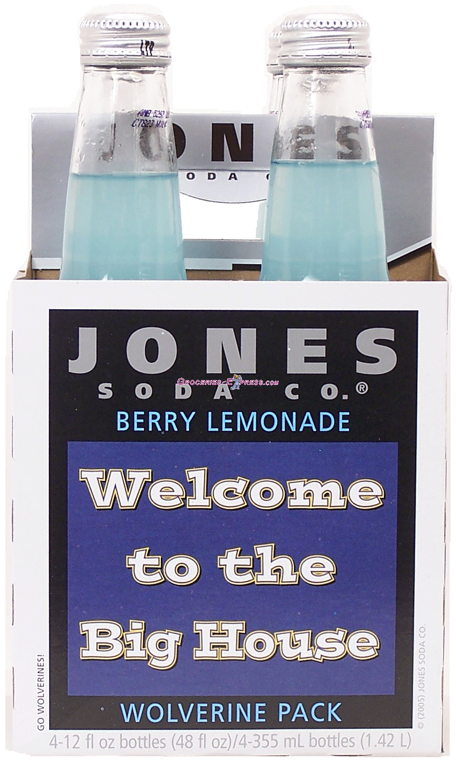 Jones  berry lemonade soda, 4-pack 12-ounce glass bottles Full-Size Picture